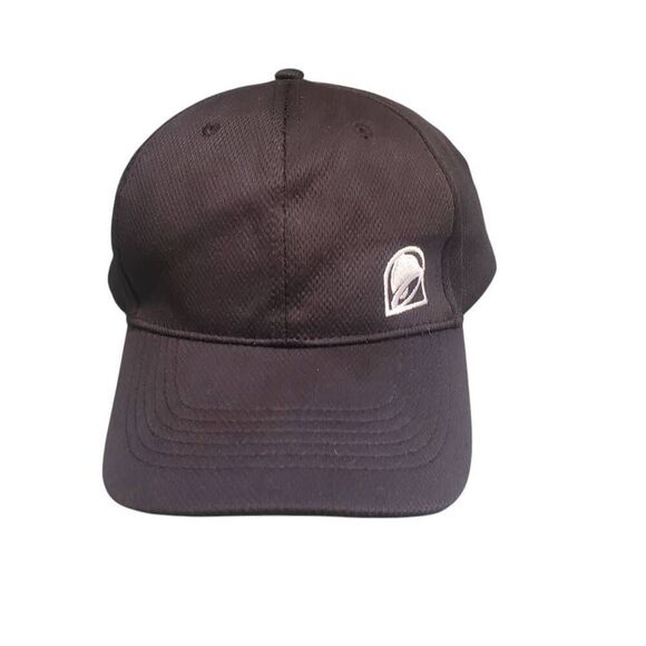 Iconic Taco Bell Employee Crew Member Embroidered Logo Black Snapback Hat - Picture 4 of 6